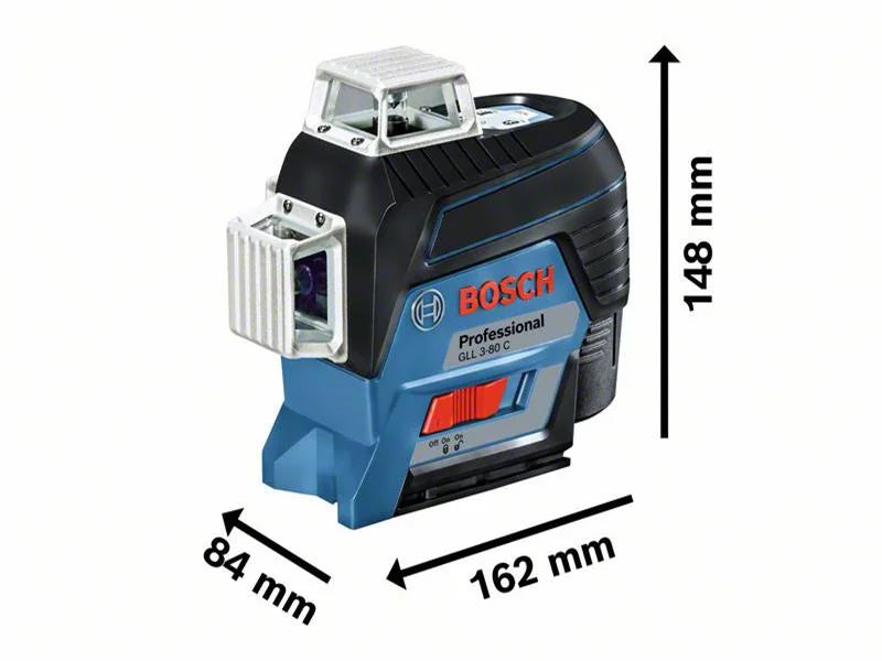 Bosch GLL 3-80 C Professional 360° Line Laser + BM 1 Professional Universal