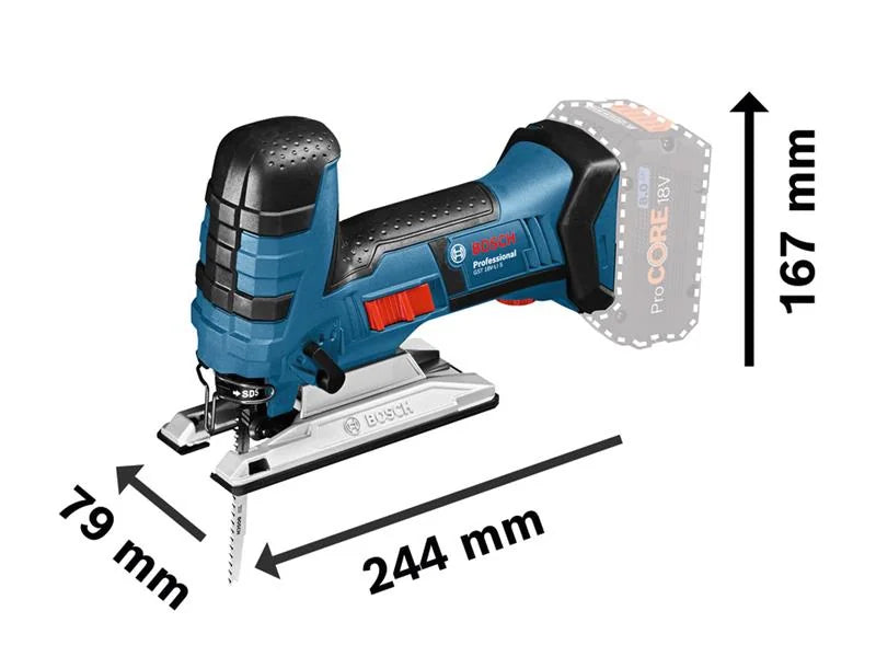 Bosch GST 18V-Li S 18V Professional Barrel Grip Jigsaw Bare Unit + L-BOXX
