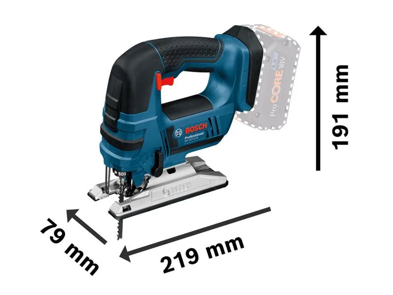 Bosch GST 18V-LI B Professional Jigsaw 18V 2 x 4.0Ah Li-ion - 06015A6174