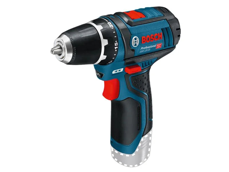 Bosch GSR 12V-15 Professional Drill Driver 12V Bare Unit - 0601868101