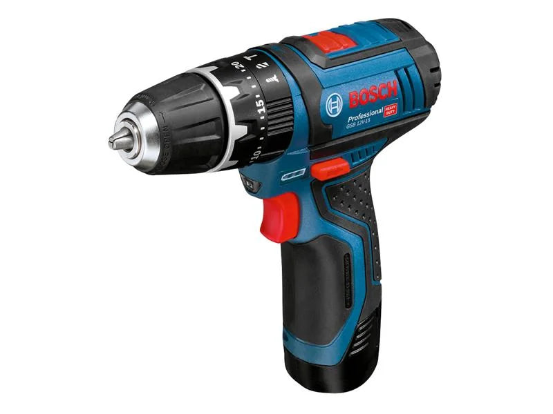 Bosch GSB 12V-15 Professional Combi Drill 12V 2 x 2.0Ah Li-ion - 06019B697J