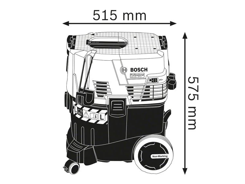 Bosch GAS 35 L SFC+ Professional L-Class Wet & Dry Vacuum 1200W 240V