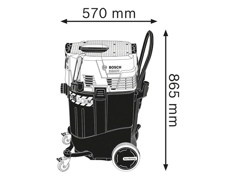 Bosch GAS 55 M AFC Professional M-Class Wet & Dry Vacuum 1200W 240V - 06019C3360