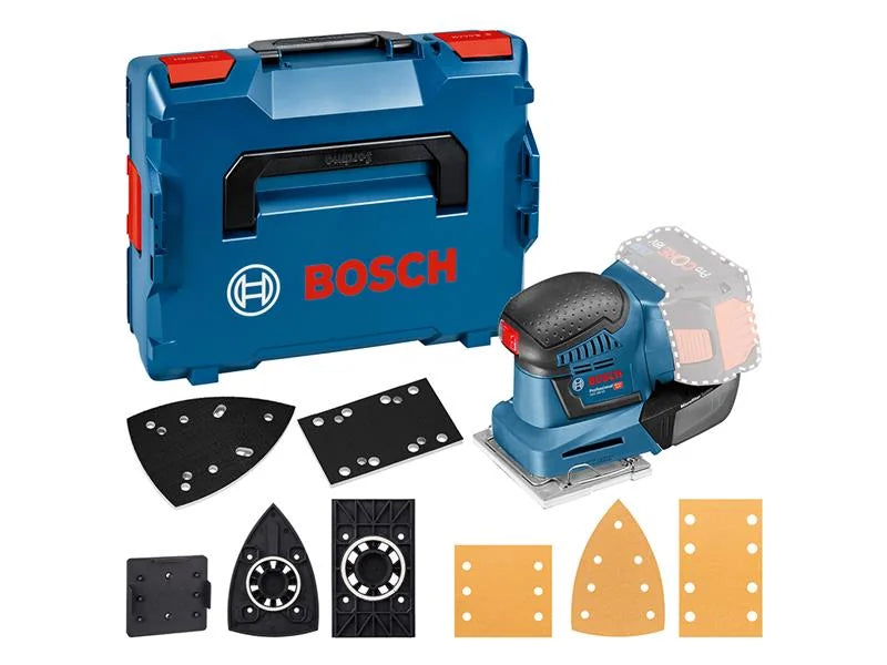 Bosch GSS 18V-10 Professional Orbital Sander + L-BOXX 18V Bare Unit - 06019D0202