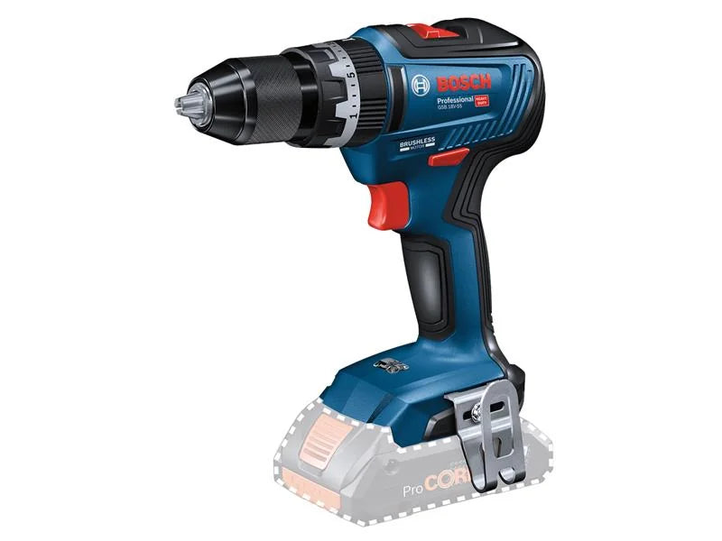 Bosch GSB 18V-55 Professional Combi Drill 18V Bare Unit - 06019H5302