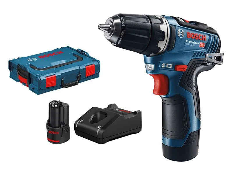Bosch GSR 12V-35 Professional Drill Driver 12V 2 x 3.0Ah Li-ion - 06019H8070