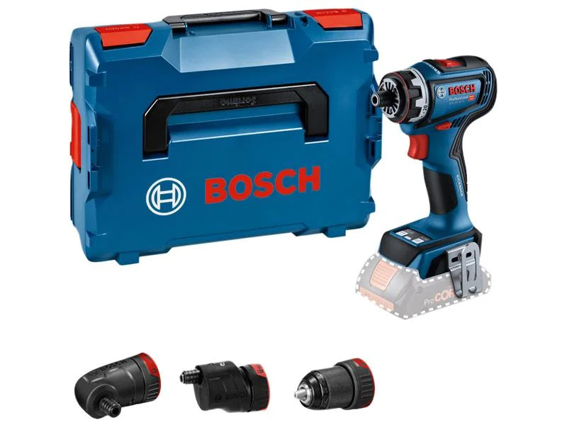 Bosch GSR 18V-90 FC Pro FlexiClick Drill Driver + 3 Attachments in Case 18V Bare