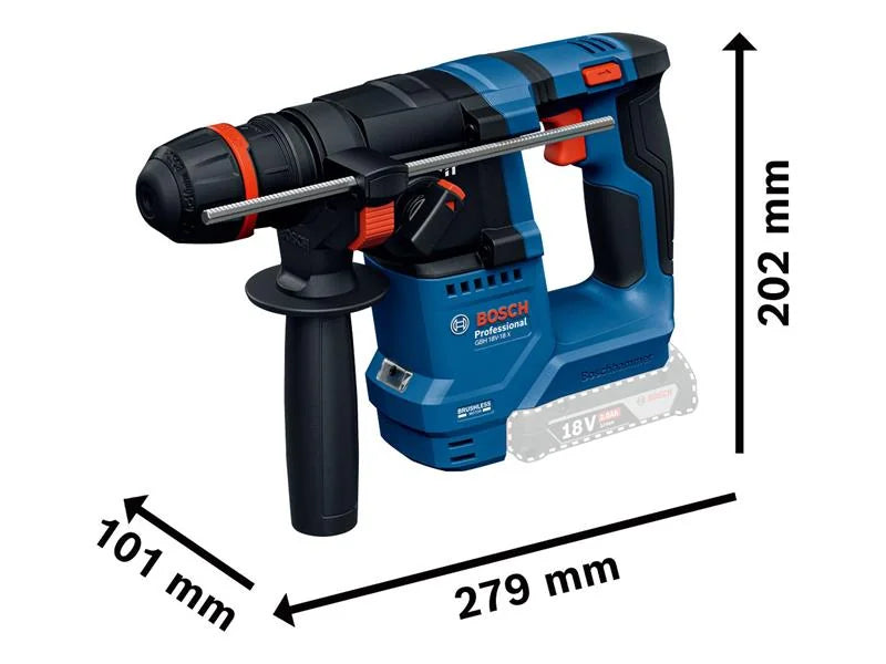 Bosch GBH 18V-18 X Professional Rotary Hammer with ONECHUCK 18V Bare Unit