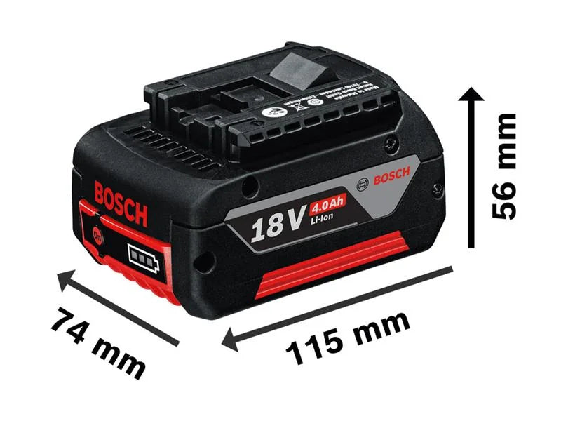 Bosch Professional Twin Pack 18V 2 x 4.0Ah Li-ion - 0615A5008D