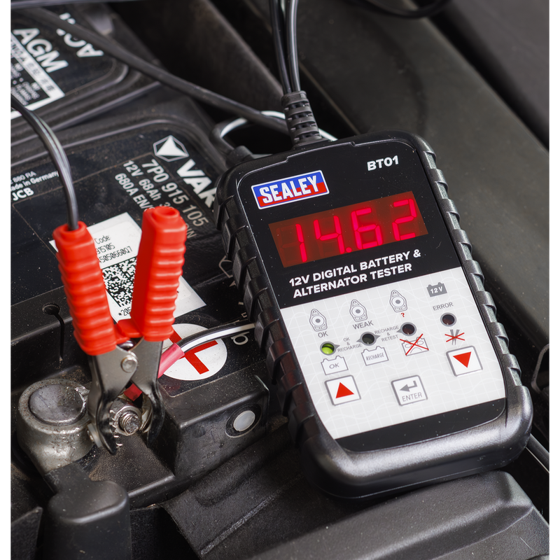 Sealey Digital Battery Tester 12V Model BT01