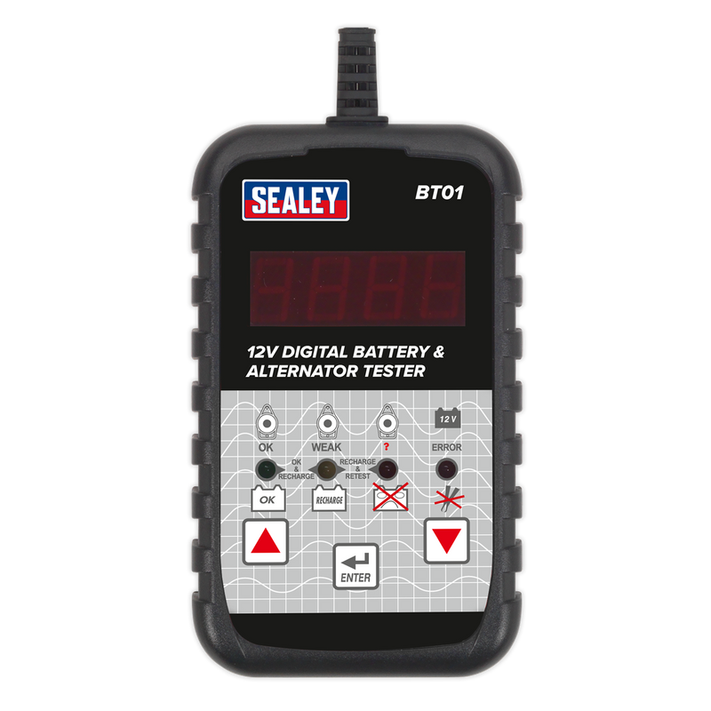 Sealey Digital Battery Tester 12V Model BT01