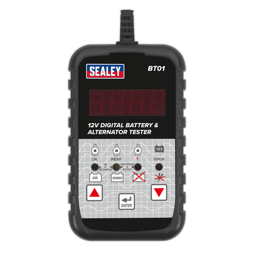 Sealey Digital Battery Tester 12V Model BT01