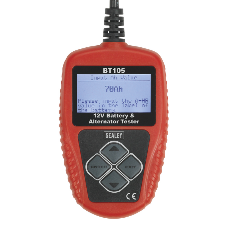 Sealey Digital Battery Tester 12V Model BT105