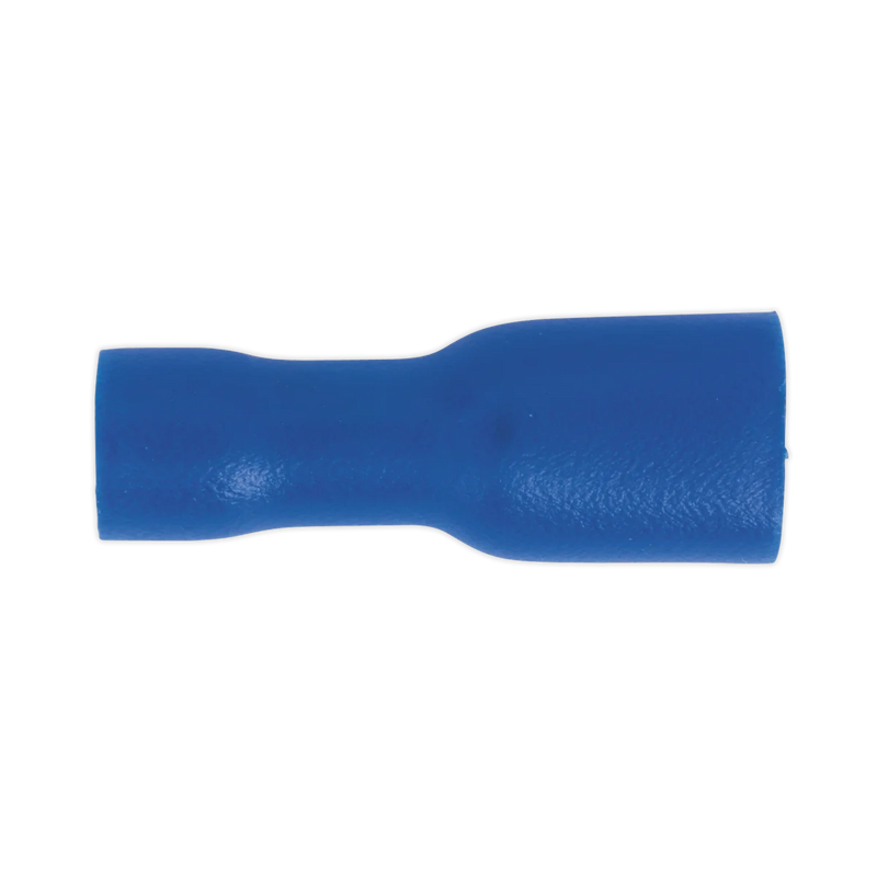 Sealey Fully Insulated Female Terminal 4.8mm Blue - Pack of 100