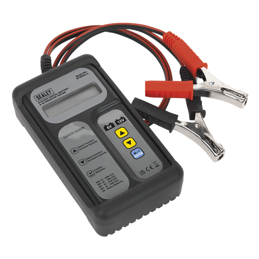 Sealey Digital Battery & Alternator Tester 6/12/24V BT2002