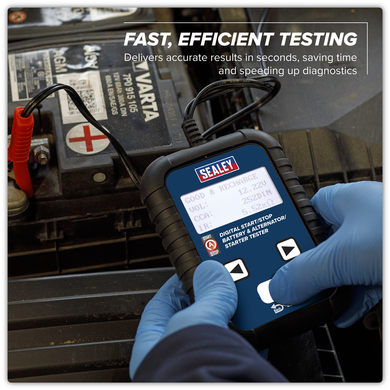 Sealey Digital Battery & Alternator Tester 12/24V BT2011