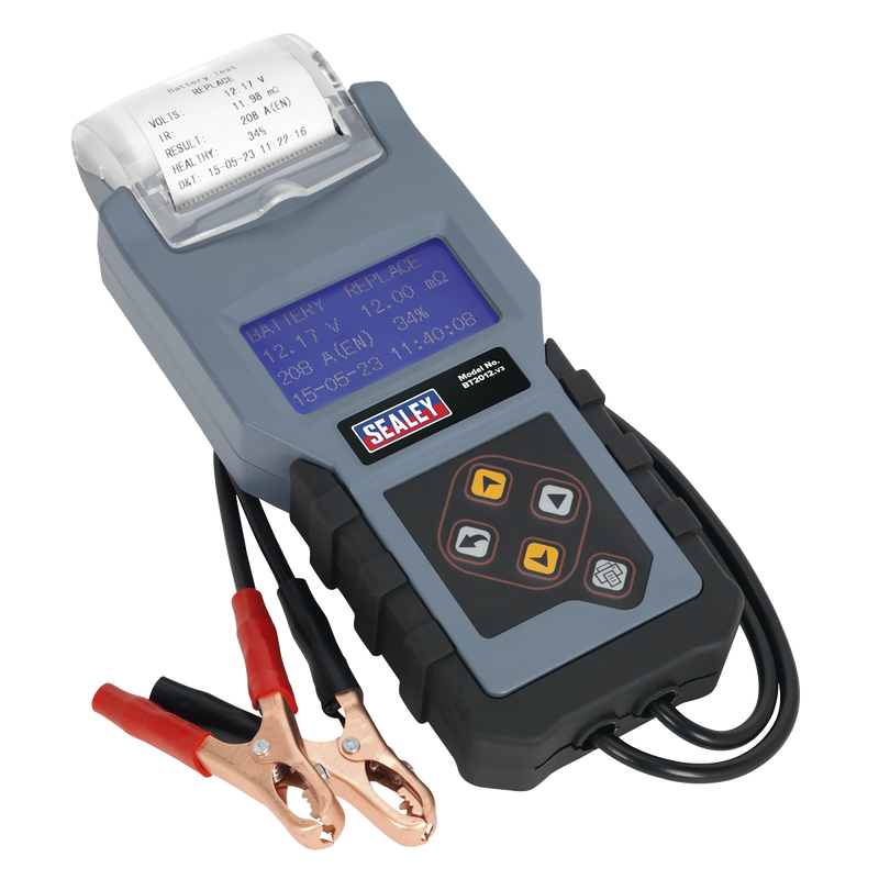 Sealey Digital Battery Tester Model BT2012 12V with Printer