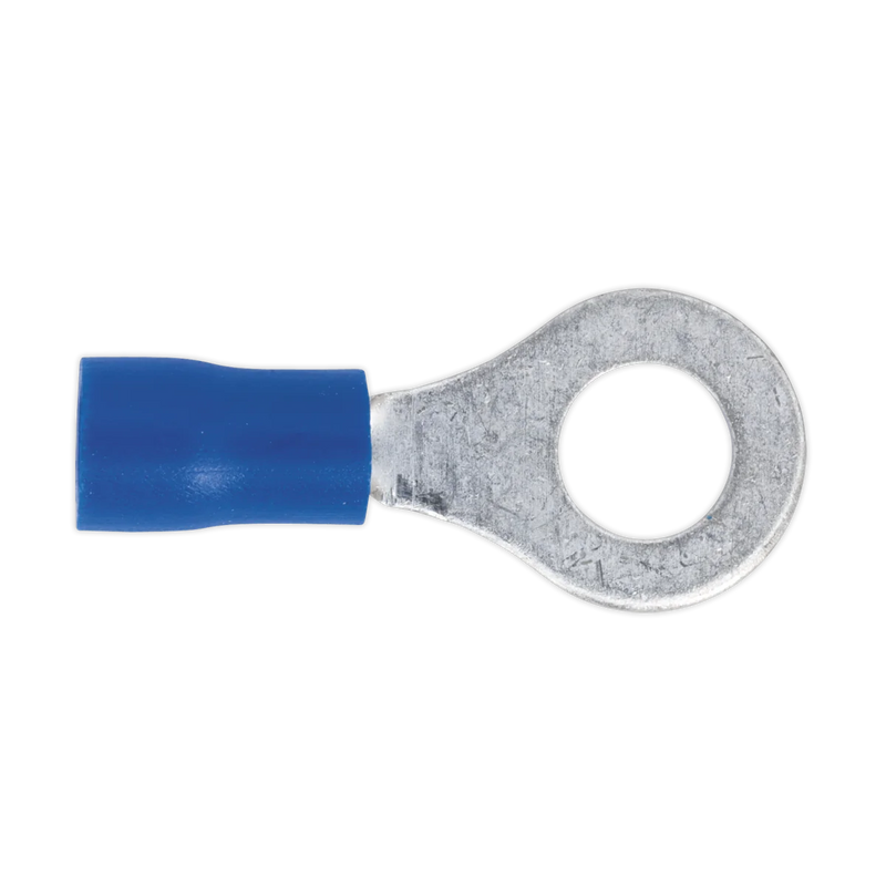 Sealey Easy-Entry Ring Terminal 6.4mm Blue Pack of 100