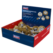 Sealey Crimped Wire Brushes Assorted Sizes - 40 Pack