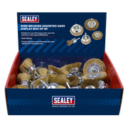 Sealey Crimped Wire Brushes Assorted Sizes - 40 Pack