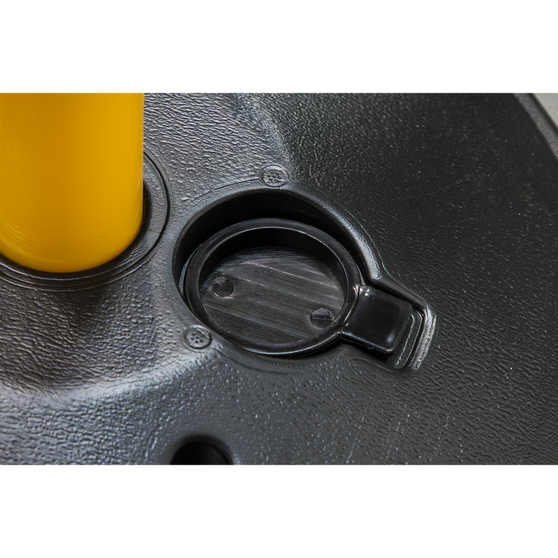 Sealey Post with Base - 850mm Black/Yellow Safety Barrier
