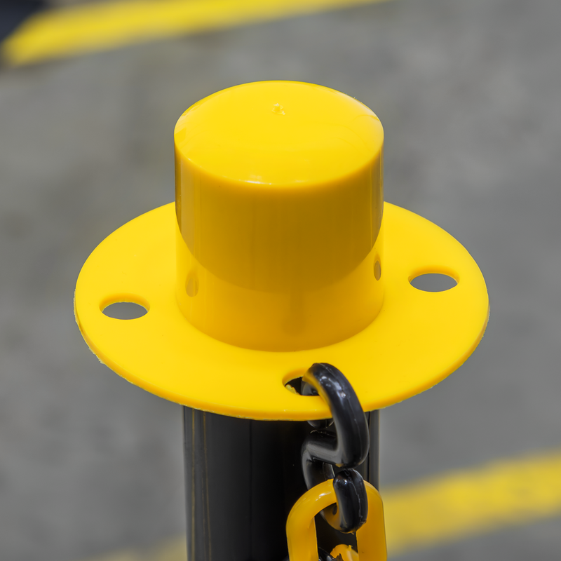 Sealey Post & Chain Kit 25m - Black/Yellow