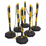 Sealey Post & Chain Kit 25m - Black/Yellow