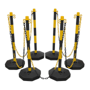 Sealey Post & Chain Kit 25m - Black/Yellow