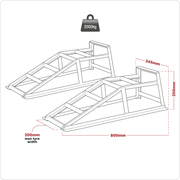 Sealey Car Ramps CAR2000 1 Tonne Capacity per Ramp
