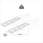 Sealey Car Ramp Extensions 400kg Each/800kg Pair 630mm