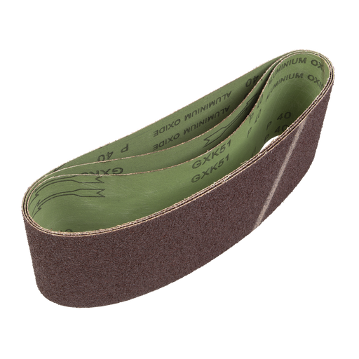 Sealey Sanding Belt 100 x 610mm 40 Grit - Pack of 3