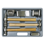 Sealey Drop-Forged Panel Beating Set CB507 7 Piece with Hammers and Dollies