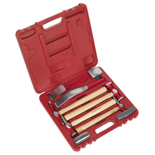 Sealey Panel Beating Set 9 Piece - Includes Hammers & Dollies