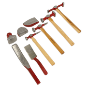 Sealey Panel Beating Set 9 Piece - Includes Hammers & Dollies