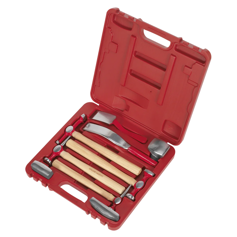 Sealey Panel Beating Set 9 Piece - Includes Hammers & Dollies
