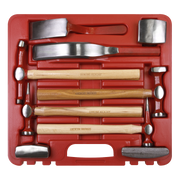 Sealey Panel Beating Set 9 Piece - Includes Hammers & Dollies