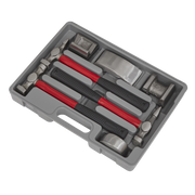 Sealey Drop-Forged Panel Beating Set 7 Piece with Fibreglass Shafts