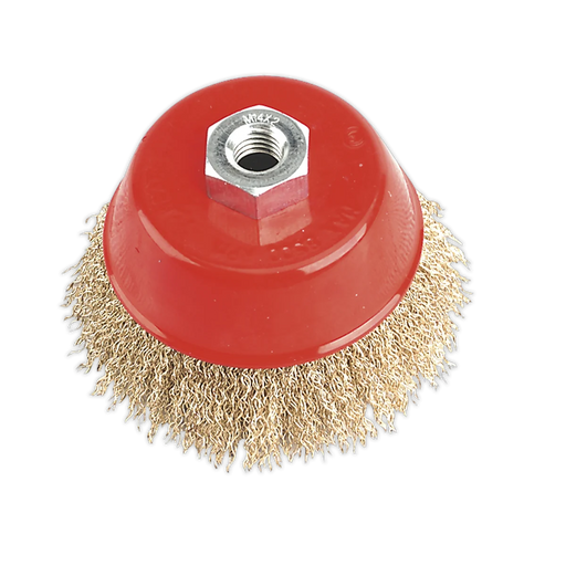 Sealey 100mm Crimped Wire Cup Brush M14 x 2mm