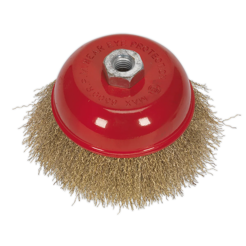 Sealey 125mm Wire Cup Brush M14 x 2mm - Crimped Steel
