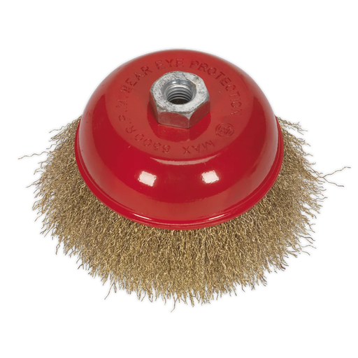 Sealey 125mm Wire Cup Brush M14 x 2mm - Crimped Steel