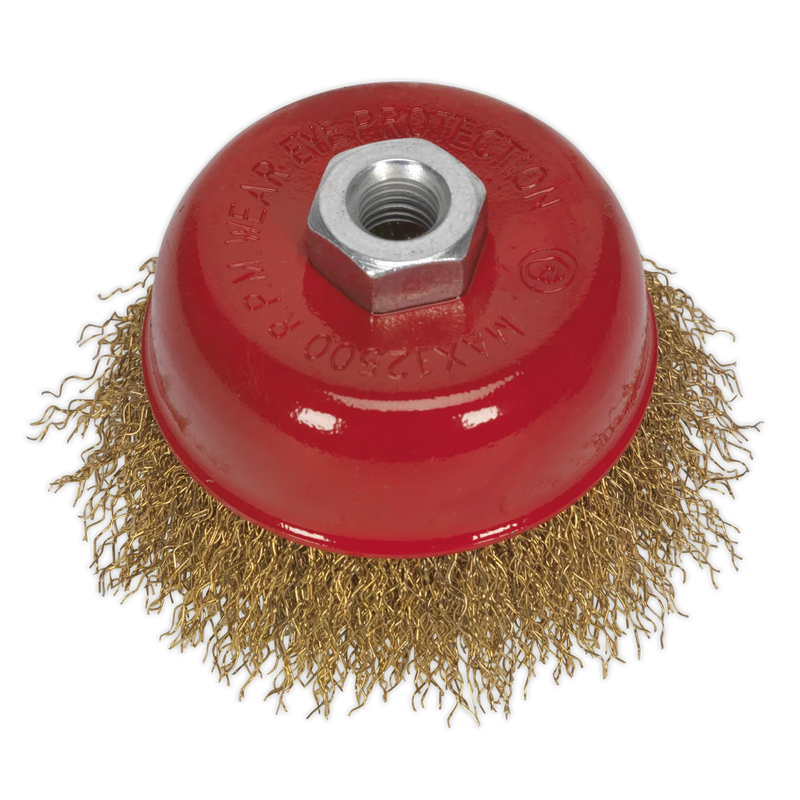 Sealey Wire Cup Brush 75mm M10 x 1.5mm 12500rpm