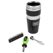 Sealey Premier Travel Mug with Tool Kit CCP22 470ml Stainless Steel