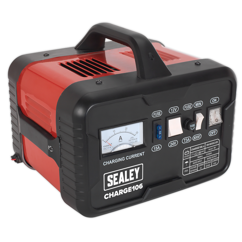 Sealey 12/24V Battery Charger CHARGE106 8A 230V