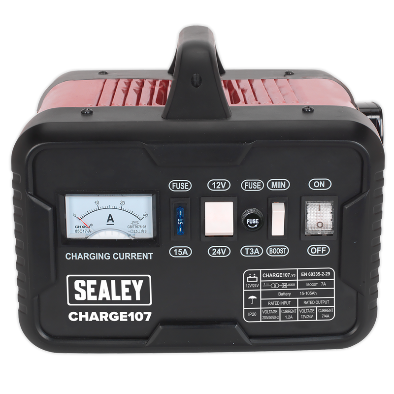 Sealey 12/24V Battery Charger CHARGE107 11A 230V