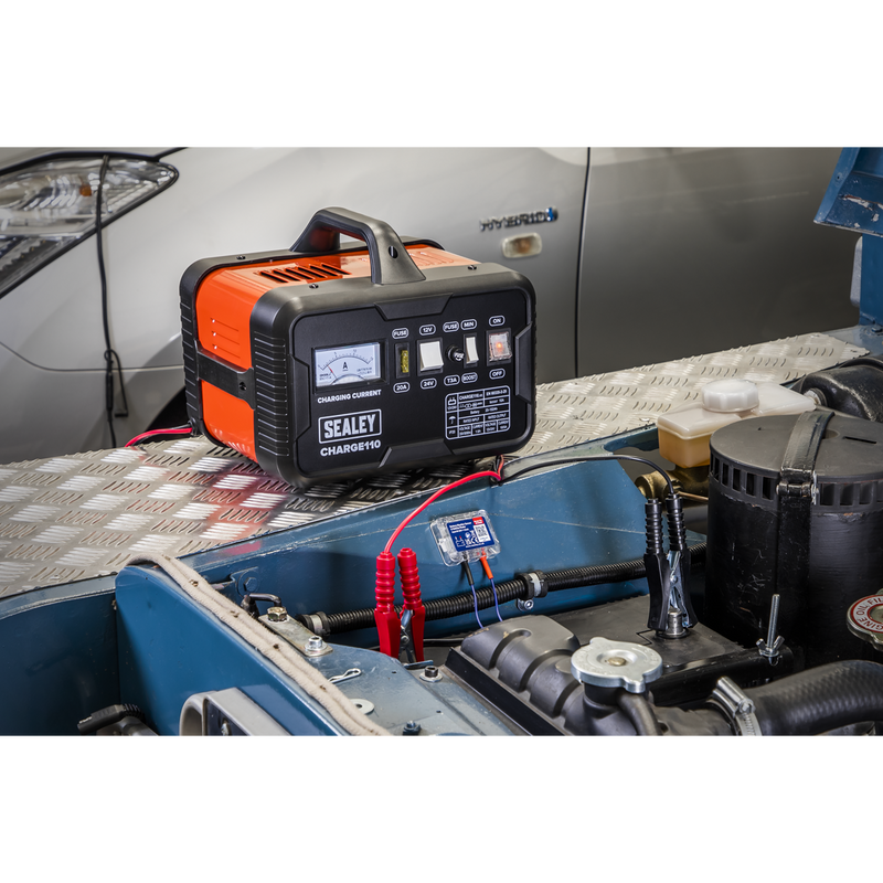 Sealey 12/24V Battery Charger CHARGE110 14A