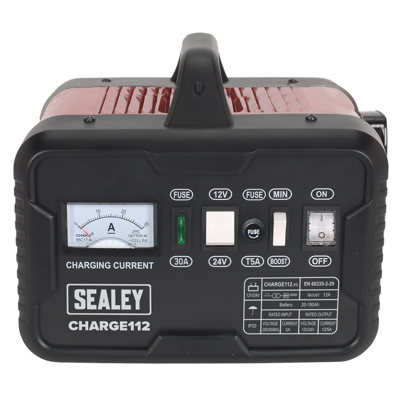 Sealey 12/24V Battery Charger CHARGE112 16A Output