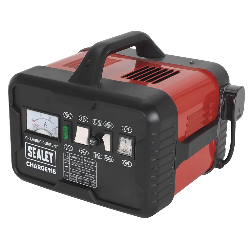 Sealey 12/24V Battery Charger CHARGE115 19A 230V