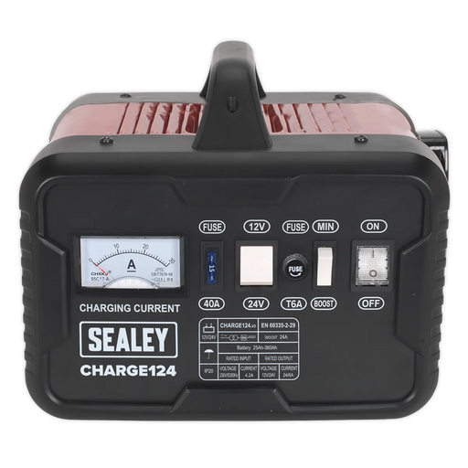 Sealey 12/24V Battery Charger CHARGE124 28A 230V