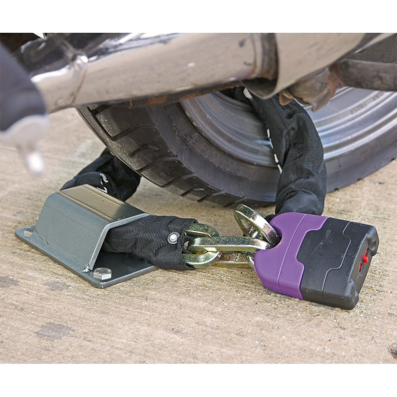 Sealey Motorcycle Ground Anchor MCGA01 with 4 Security Bolts