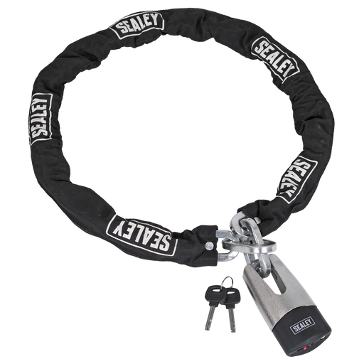 Sealey Motorcycle Chain & Disc Lock 10.5mm x 1500mm 4* ART Approved